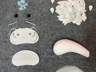 Set phụ kiện tự làm cá chép Mini decor [Loại đẹp] D45cm SET-DIY-05